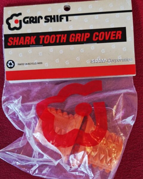Grip Shift Shark Tooth Grip Cover Griffe, orange, NEU