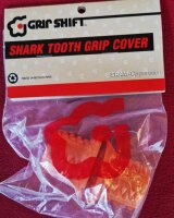 Grip Shift Shark Tooth Grip Cover Griffe, orange, NEU