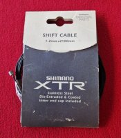 Shimano XTR Schaltzug, Edelstahl, 1,2mm x 2100mm, NEU