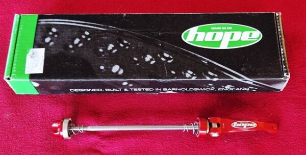Hope Naben Schnellspanner, vorne, rot, NEU, OVP