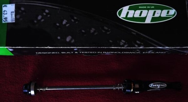 Hope Naben Schnellspanner, vorne, dunkelgrau, NEU, OVP