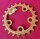 Alu Kettenblatt, 58mm Compact Lochkreis, 22 Zähne, gold, NEU