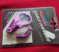Mounty Special Cable-Hanger Bremszuggegenhalter, 28,8mm, purple, NEU