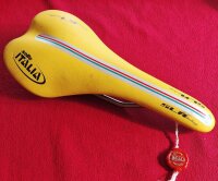 Selle Italia SLR Challenge 67 Carbon / Titanium Sattel, 135g, Baujahr 2005, gelb, NEU