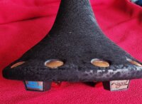 Selle San Marco Regal Ledersattel, Nietensattel, schwarz/kupfer, NEU