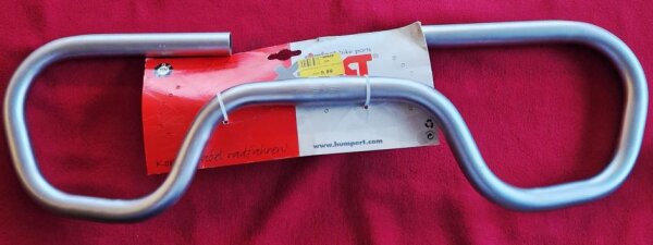 X-Act Trekking/City-/Tourenlenker, Stahl, 590mm breit, 25,4mm Lenkerklemmung, silber satin, NEU