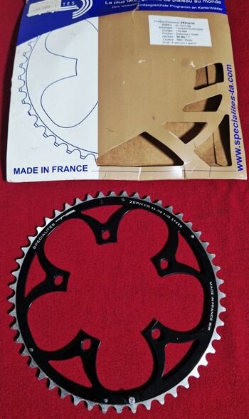 Specialites Zephyr Kettenblatt, 50 Zähne, 110mm Standard Lochkreis, 9/10-fach, Alu, NEU